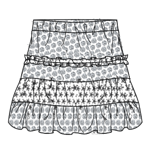 Fashion sewing patterns for GIRLS Skirts Skirt 006